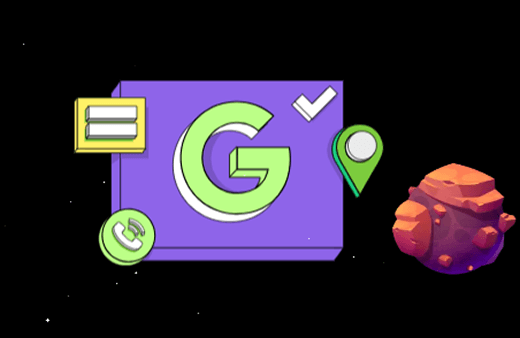 Google My Business 3D Illustration