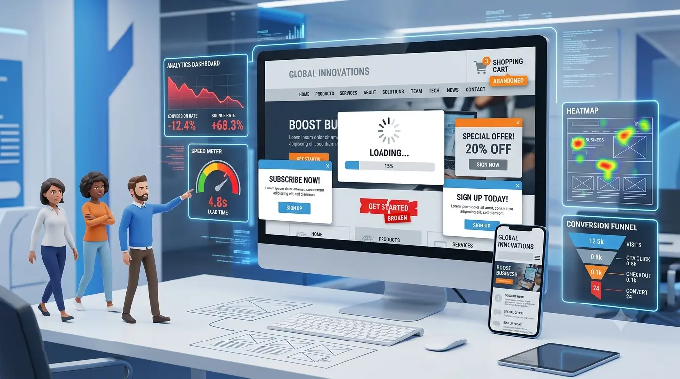 Common Website Mistakes That Reduce Conversions