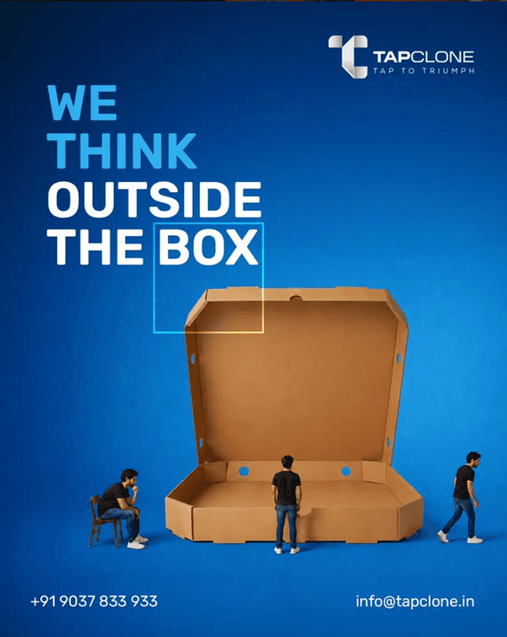 BE UNIQUE, WE THINK OUTSIDE THE BOX #treding #ᴠɪʀᴀʟᴘᴏsᴛ #tapclone #creativeagency